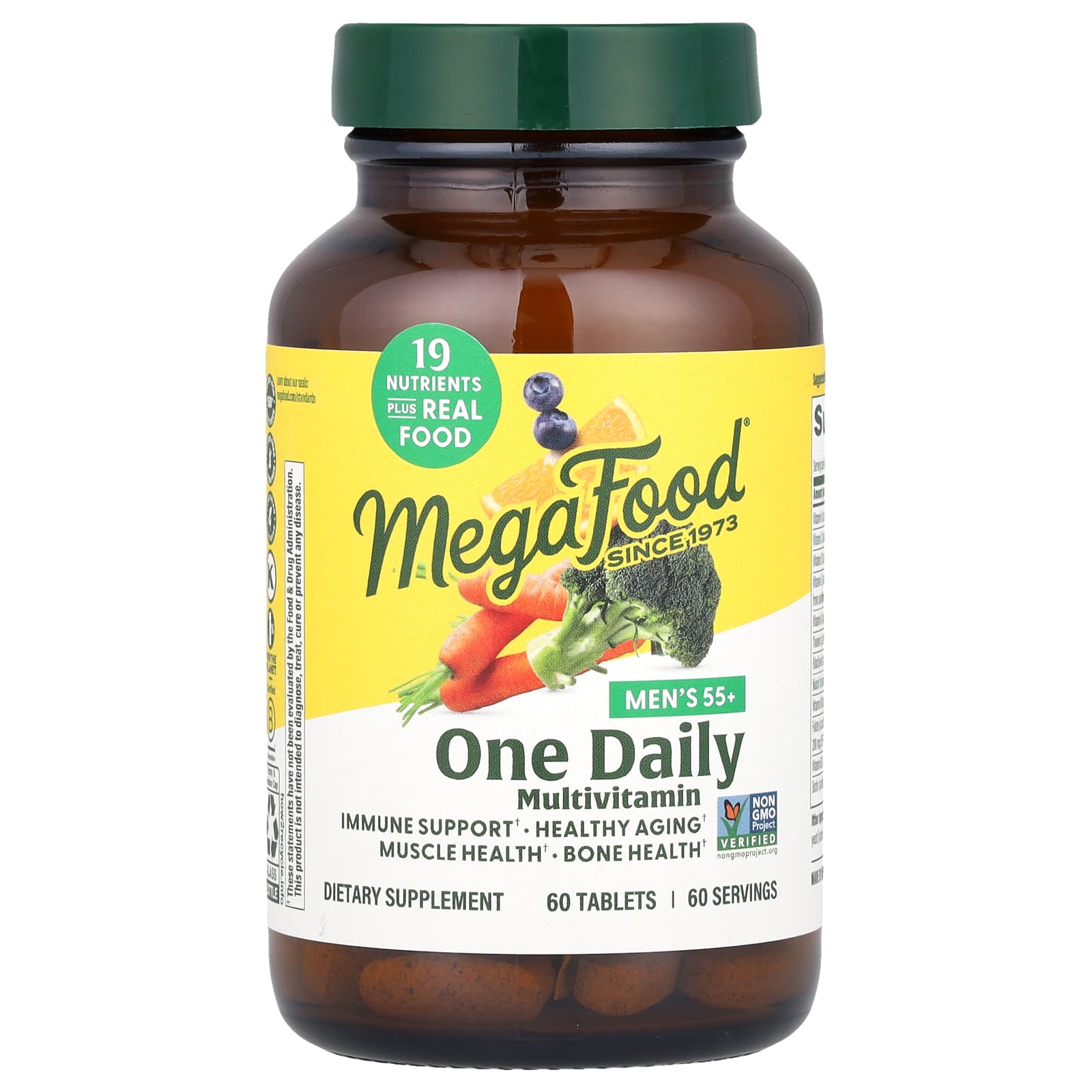 Megafood, Men's 55+, One Daily Multivitamin, 60 Tablets UPC 051494103555 | HiLife Vitamins
